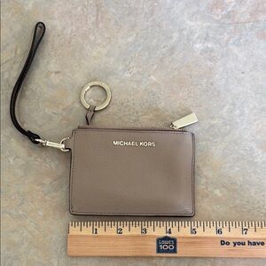 Michael Kors Beige Wristlet with Strap